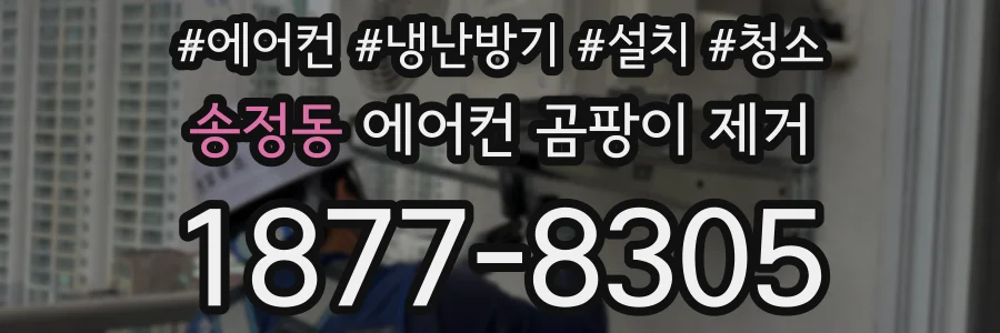 송정동 에어컨 곰팡이 제거