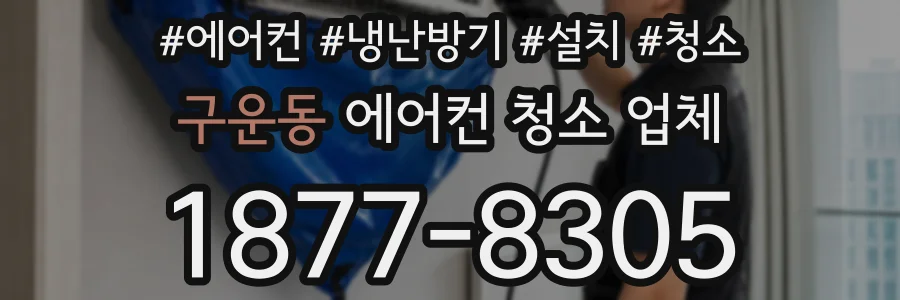 구운동 에어컨 청소 업체