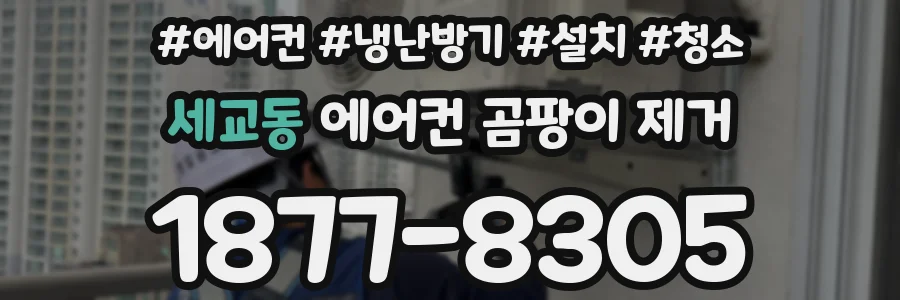 세교동 에어컨 곰팡이 제거