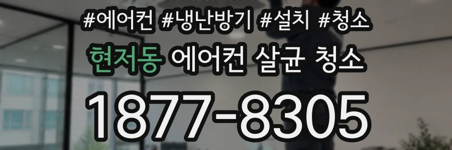 현저동 에어컨 살균 청소
