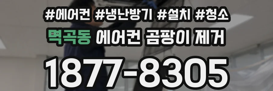 멱곡동 에어컨 곰팡이 제거