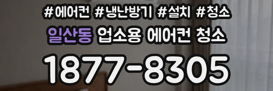일산동 업소용 에어컨 청소
