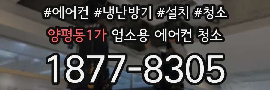 양평동1가 업소용 에어컨 청소
