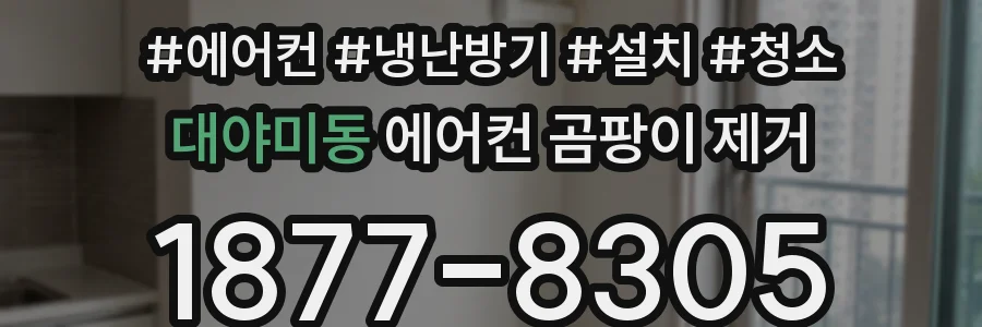 대야미동 에어컨 곰팡이 제거