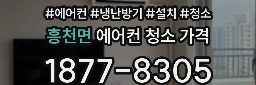 흥천면 에어컨 청소 가격