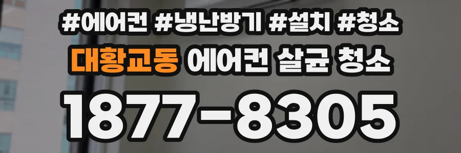대황교동 에어컨 살균 청소