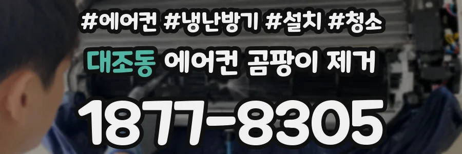 대조동 에어컨 곰팡이 제거
