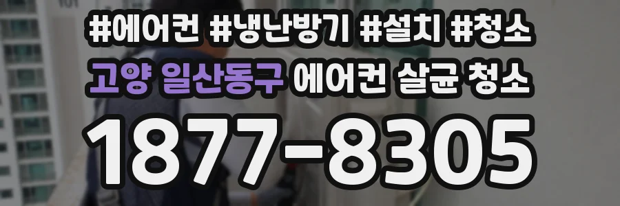 고양 일산동구 에어컨 살균 청소