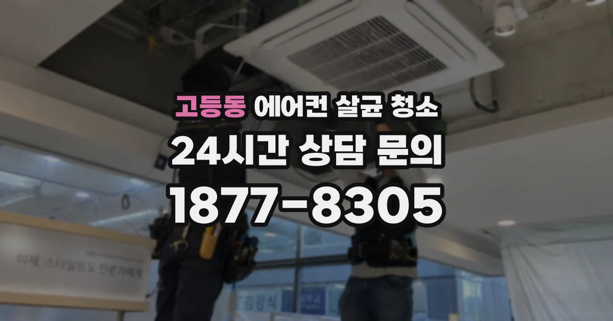 고등동 에어컨 살균 청소