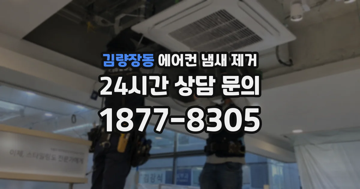 김량장동 에어컨 냄새 제거