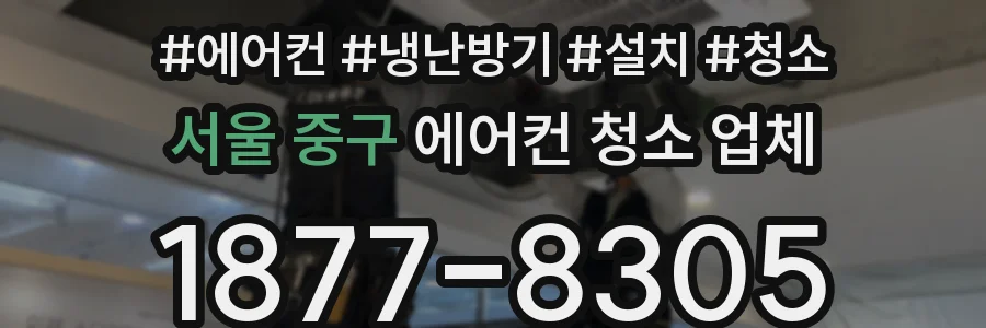 서울 중구 에어컨 청소 업체