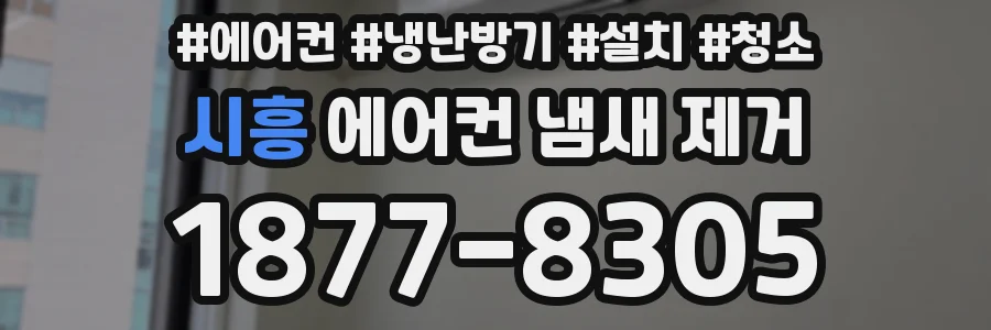시흥 에어컨 냄새 제거