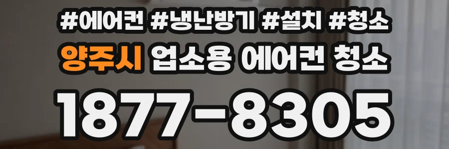 양주시 업소용 에어컨 청소