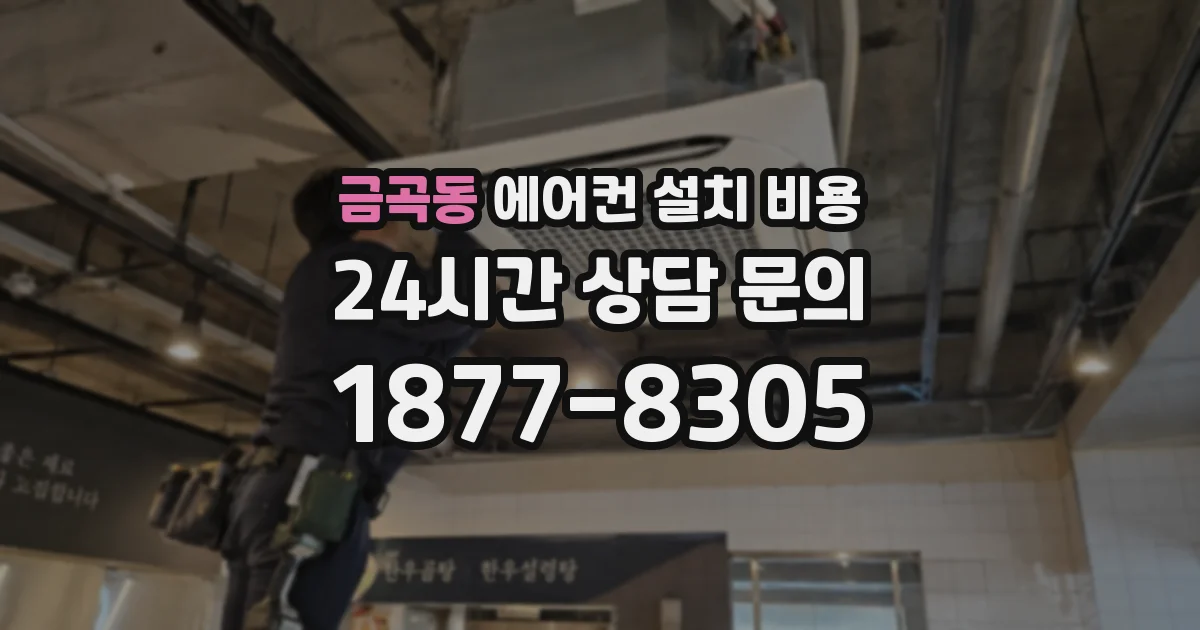 금곡동 에어컨 설치 비용