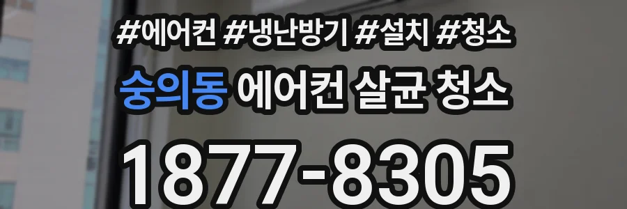 숭의동 에어컨 살균 청소