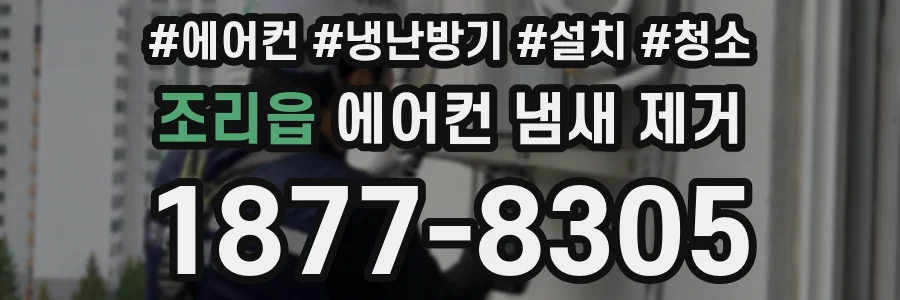 조리읍 에어컨 냄새 제거
