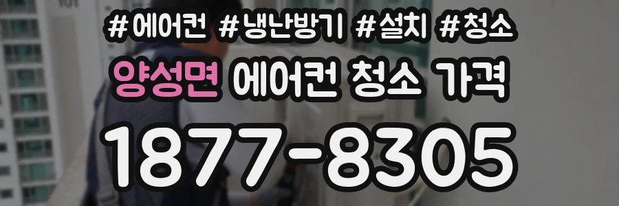 양성면 에어컨 청소 가격