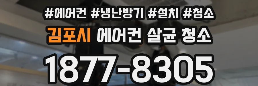 김포시 에어컨 살균 청소