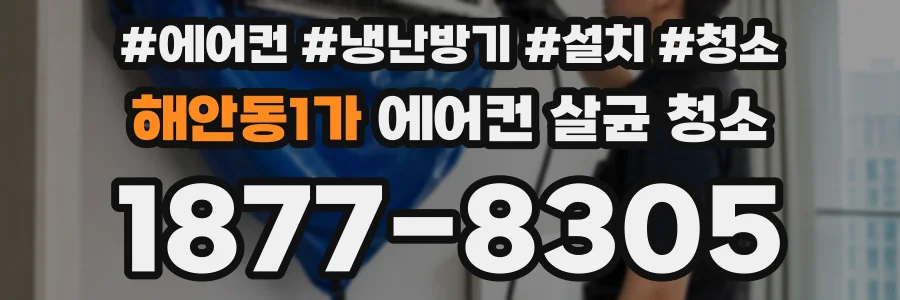해안동1가 에어컨 살균 청소