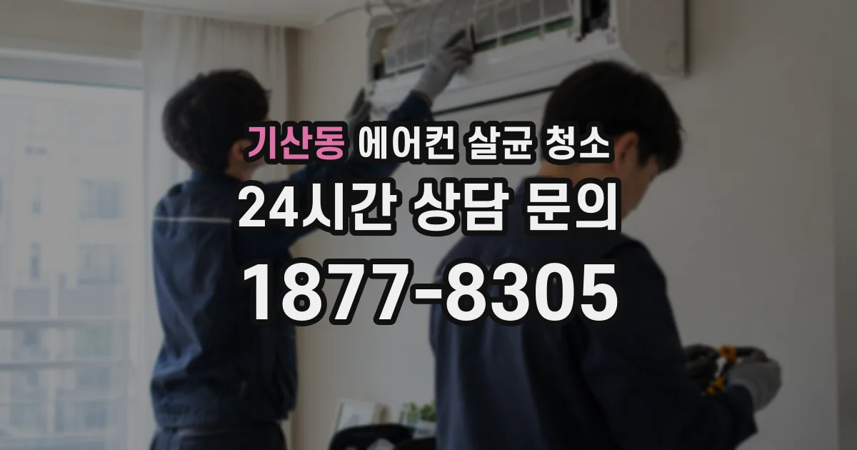 기산동 에어컨 살균 청소