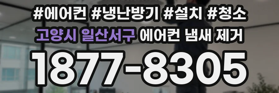 고양시 일산서구 에어컨 냄새 제거
