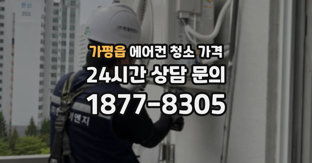 가평읍 에어컨 청소 가격