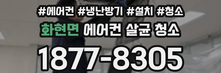 화현면 에어컨 살균 청소