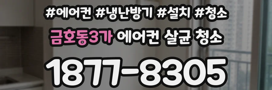 금호동3가 에어컨 살균 청소