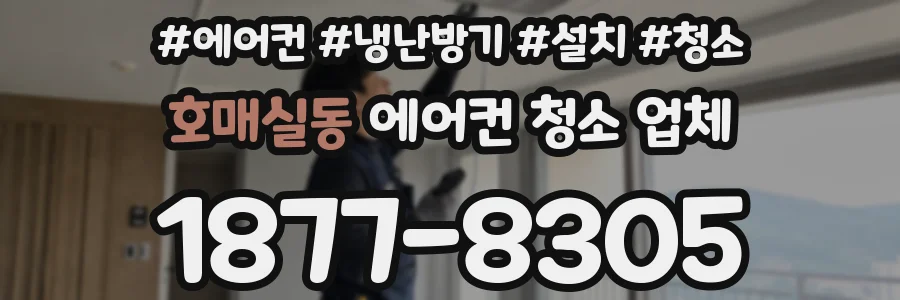 호매실동 에어컨 청소 업체
