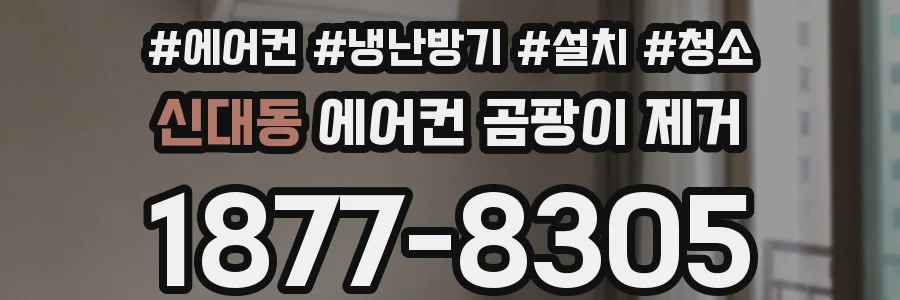 신대동 에어컨 곰팡이 제거