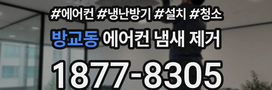 방교동 에어컨 냄새 제거