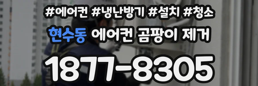 현수동 에어컨 곰팡이 제거