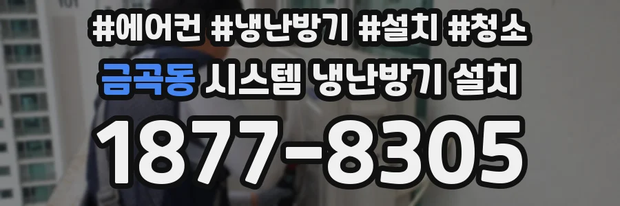금곡동 시스템 냉난방기 설치