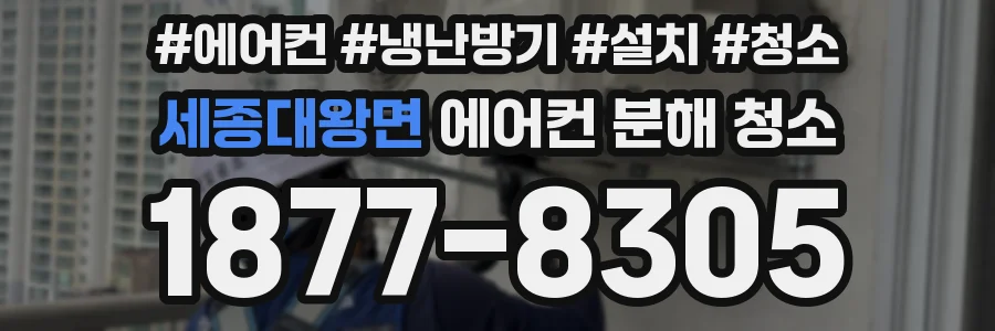 세종대왕면 에어컨 분해 청소