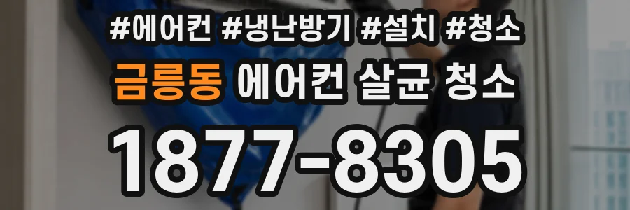 금릉동 에어컨 살균 청소