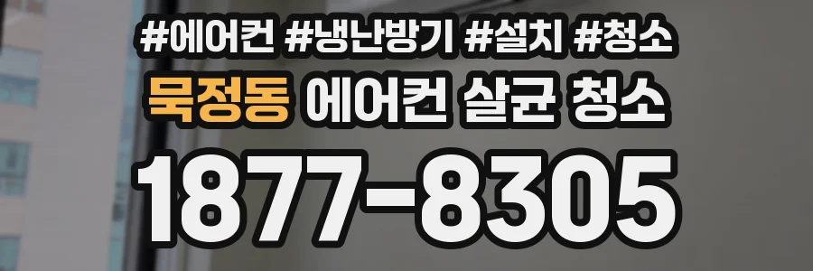 묵정동 에어컨 살균 청소