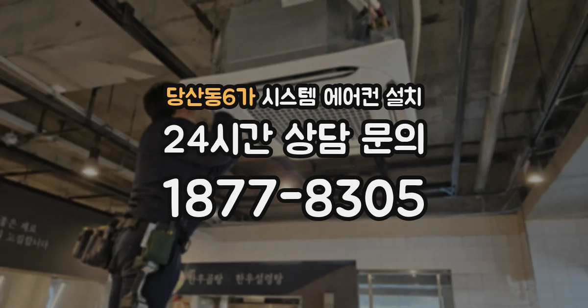 당산동6가 시스템 에어컨 설치