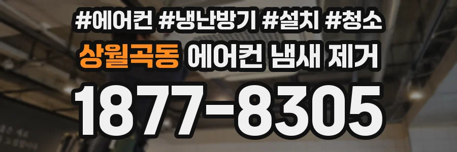 상월곡동 에어컨 냄새 제거