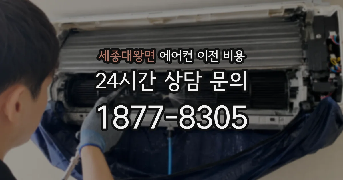 세종대왕면 에어컨 이전 비용