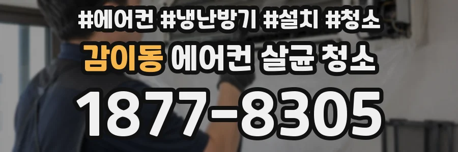 감이동 에어컨 살균 청소