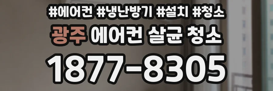 광주 에어컨 살균 청소