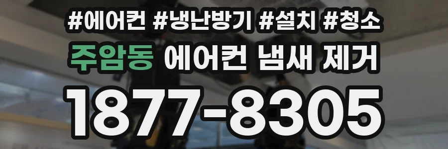 주암동 에어컨 냄새 제거