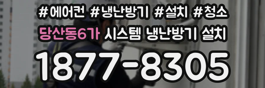 당산동6가 시스템 냉난방기 설치