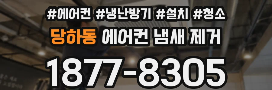 당하동 에어컨 냄새 제거