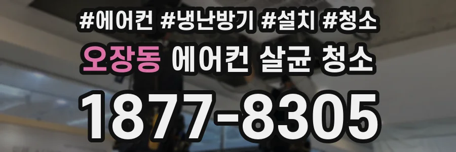 오장동 에어컨 살균 청소