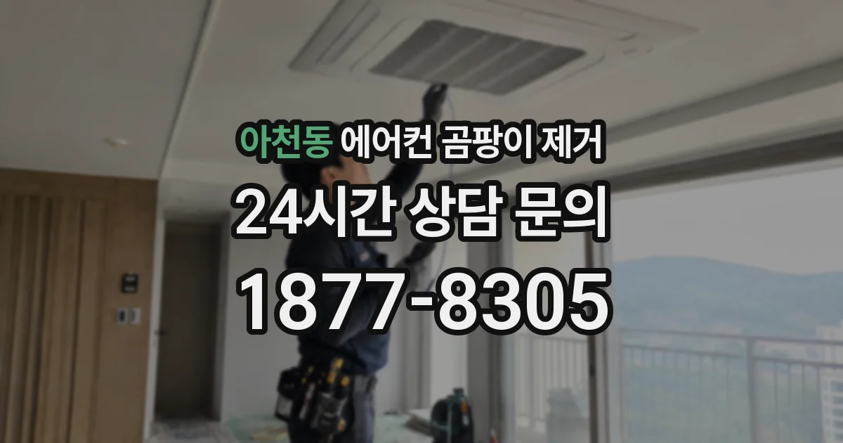 아천동 에어컨 곰팡이 제거