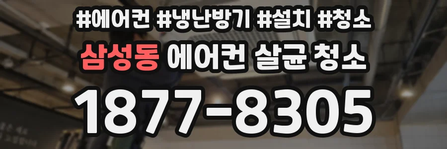 삼성동 에어컨 살균 청소