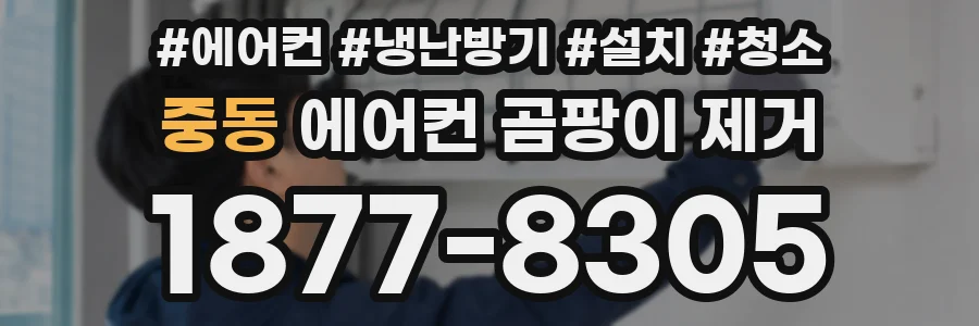 중동 에어컨 곰팡이 제거