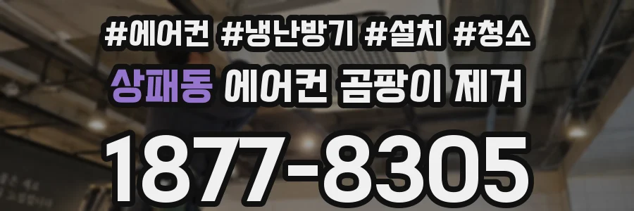 상패동 에어컨 곰팡이 제거