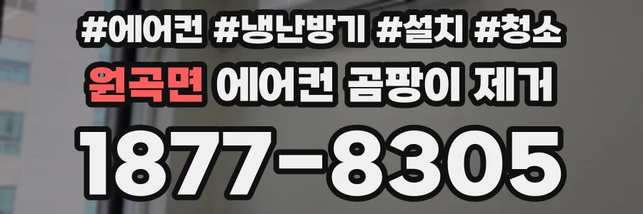 원곡면 에어컨 곰팡이 제거